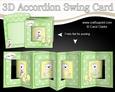 3D New Baby Teddies Accordion Swing Card