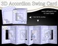 3D New Baby Boy Accordion Swing Card