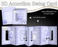 3D New Baby Boy Accordion Swing Card