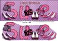 Large Dl Birthday Sue Shoes & Handbags 3D Decoupage