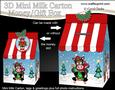 3D Xmas Gigi Horse Milk Carton Money or Treat Box Mini Kit