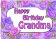 A4 Birthday Grandma Time for Roses Card Topper