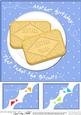 8 x 8 Custard Creams Birthday Scalloped Corner Topper