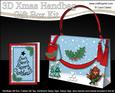 3D Xmas Robin Handbag Treat or Favour Box Kit