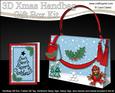 3D Xmas Robin Handbag Treat or Favour Box Kit