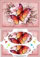 A5 Butterflies N Flowers Scallop Corners and Pyramage