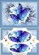 A5 Butterflies N Flowers Scallop Corners and Pyramage