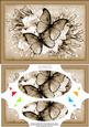 A5 Butterflies N Flowers Scallop Corners and Pyramage