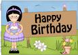 A4 Girlz Roz's Cupcake Birthday Card Topper