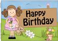 A4 Girlz Zoe's Teddy Birthday Card Topper