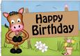 A4 Gigi Horse's Rose Birthday Card Topper