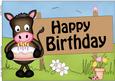 A4 Gigi Horse's Cake Birthday Card Topper