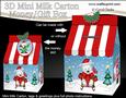 3D Xmas Westie Dog Carton Money or Treat Box Mini Kit