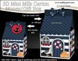 3D Beach Hut Holiday Milk Carton Money or Treat Box Mini Kit