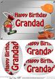 A5 Birthday Grandad Handyman Tools Oval Pyramage Topper