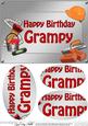 A5 Birthday Grampy Handyman Tools Oval Pyramage Topper