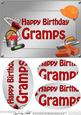 A5 Birthday Gramps Handyman Tools Oval Pyramage Topper