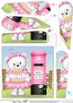 Teddy Tess's Birthday Cake & Postbox Fan Pyramage Topper