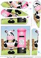 Milly Moo Cow's Birthday Cake & Postbox Fan Pyramage Topper