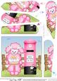 Bon Bon Poodle Dog Birthday Cake & Postbox Fan Pyramage