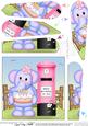 Lola Elephant Birthday Cake & Postbox Fan Pyramage