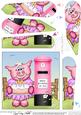 Zoe Piggy Birthday Cake & Postbox Fan Pyramage