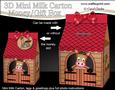 3D Gigi Horse Stable Milk Carton Money or Treat Box