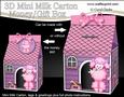 3D Bonbon Poodle Dog Kennel Milk Carton Money or Treat Box