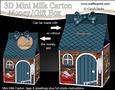 3D Tool Shed Milk Carton Money or Treat Box