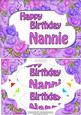 A5 Birthday Nannie Time for Roses Scallop Corner