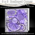 8 x 8 Perfume Lace N Pearls Kit with Scalloped Corners