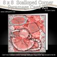 8 x 8 Perfume Lace N Pearls Kit with Scalloped Corners