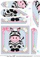 Debra Zebra Fan Pyramage Topper