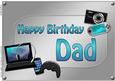 A4 Birthday Dad Gadgets N Gizmos Card Topper