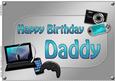 A4 Birthday Daddy Gadgets N Gizmos Card Topper