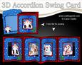 3D Christmas Snowball Fun Accordion Swing Card