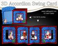 3D Christmas Santa Accordion Swing Card