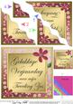 Dutch Birthday Twin Sister Flowers Wavy Corner Stacker