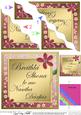 Irish Birthday Twin Sister Flowers Wavy Corner Stacker