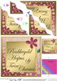 Welsh Birthday Twin Sister Flowers Wavy Corner Stacker