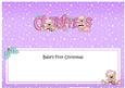 Baby's 1st Christmas Livvy Bear Large Dl Insert