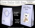 3D New Baby Boy Teddy Gift Bag Mini Kit