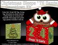 3D Hoot Owl Sleeps 'til Santa Countdown Cube Set 3D Decoupag