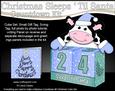 3D Milly Moo Cow Sleeps 'til Santa Countdown Cube Set