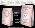 3D New Baby Girl Little Kitty Cat Gift Bag Mini Kit