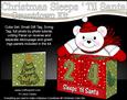 3D Teddy Sleeps 'til Santa Countdown Cube Set