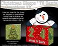 3D Snowman Sleeps 'til Santa Countdown Cube Set 3D Decoupage