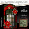 3D Xmas Poinsettia Lantern Candle/gift Box Kit