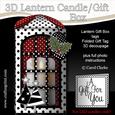 3D Xmas Trees & Holly Lantern Candle/gift Box Kit