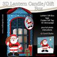 3D Xmas Santa Lantern Candle/gift Box Kit